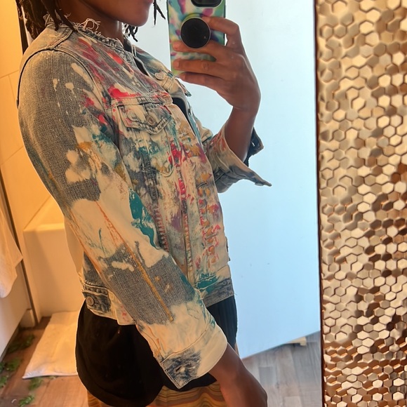 Levi’s 57511 Jean Jacket Custom Painted - Picture 9 of 10